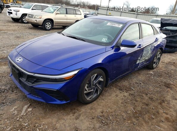 KMHLS4DG1SU878694 2025 HYUNDAI ELANTRA Blue Vista tres cuartos delantera izquierda