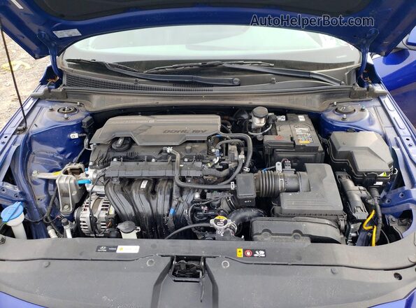KMHLS4DG1SU878694 2025 HYUNDAI ELANTRA Blue Vista interior trasera