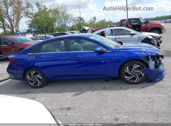 KMHLS4DG2RU815601 2024 HYUNDAI ELANTRA Синий Панорамный вид салона 360°