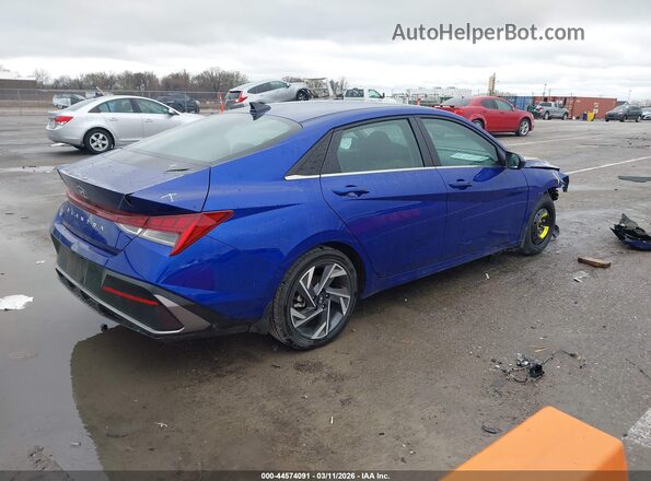 KMHLS4DG3SU038867 2025 HYUNDAI ELANTRA Blue Задня права чверть