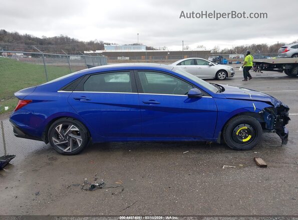 KMHLS4DG3SU038867 2025 HYUNDAI ELANTRA Blue Панорамний вид салону 360°
