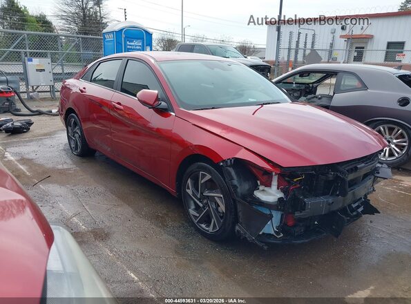 KMHLS4DG6RU708888 2024 HYUNDAI ELANTRA Red Przód prawy