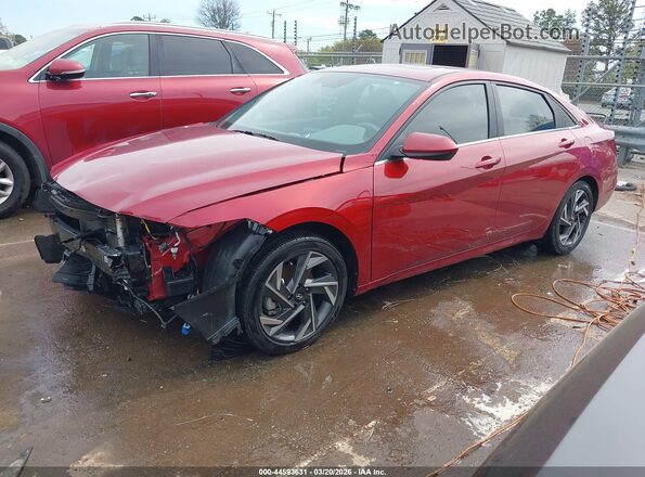 KMHLS4DG6RU708888 2024 HYUNDAI ELANTRA Red Przód lewy