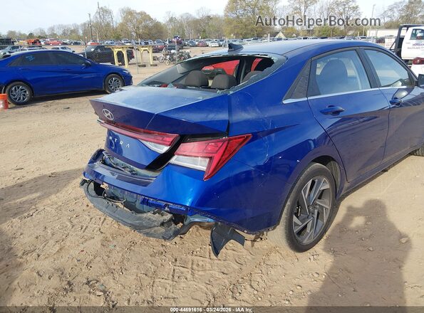 KMHLS4DG7RU733878 2024 HYUNDAI ELANTRA Синий Вид спереди