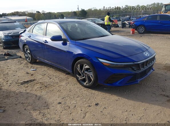 KMHLS4DG7RU733878 2024 HYUNDAI ELANTRA Синий Передняя правая четверть