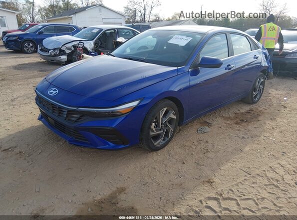 KMHLS4DG7RU733878 2024 HYUNDAI ELANTRA Синий Передняя левая четверть