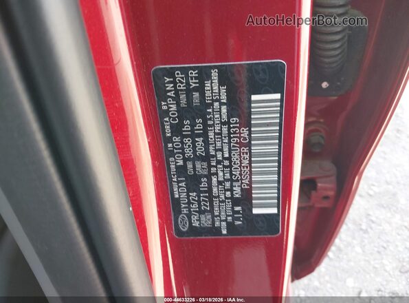 KMHLS4DG8RU791319 2024 HYUNDAI ELANTRA Красный Вид подкапотного пространства