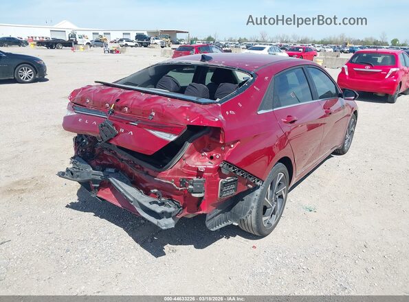 KMHLS4DG8RU791319 2024 HYUNDAI ELANTRA Красный Задняя правая четверть