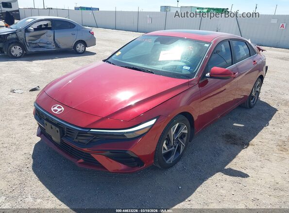 KMHLS4DG8RU791319 2024 HYUNDAI ELANTRA Красный Передняя левая четверть