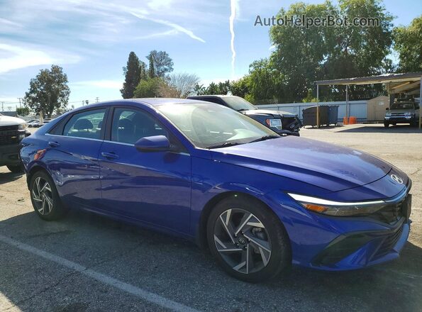 KMHLS4DG8SU908385 2025 HYUNDAI ELANTRA Blue Przód prawy