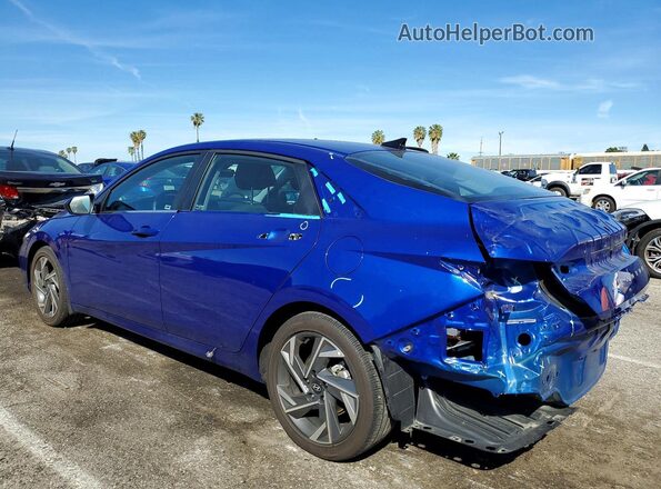 KMHLS4DG8SU908385 2025 HYUNDAI ELANTRA Blue Tył lewy