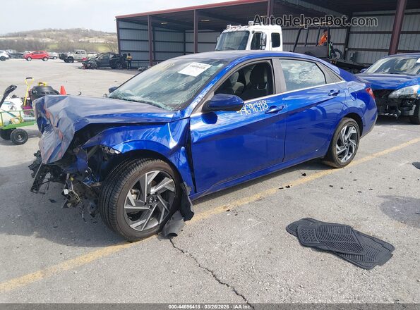 KMHLS4DG8SU914249 2025 HYUNDAI ELANTRA Blue Front left