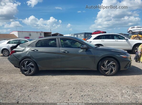 KMHLS4DG8SU943069 2025 HYUNDAI ELANTRA Серый Вид задней части салона