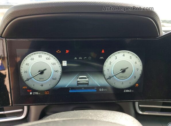 KMHLS4DGXSU907335 2025 HYUNDAI ELANTRA Black Vista del cuadro de instrumentos