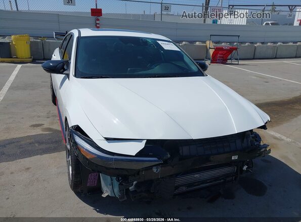 KMHLW4DK7SU024348 2025 HYUNDAI ELANTRA N Белый Вид спереди