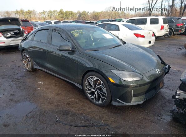 KMHM34AA3PA037731 2023 HYUNDAI IONIQ 6 Черный Передняя правая четверть