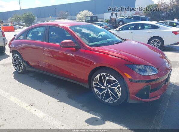 KMHM34AA5SA085756 2025 HYUNDAI IONIQ 6 Красный Передняя правая четверть