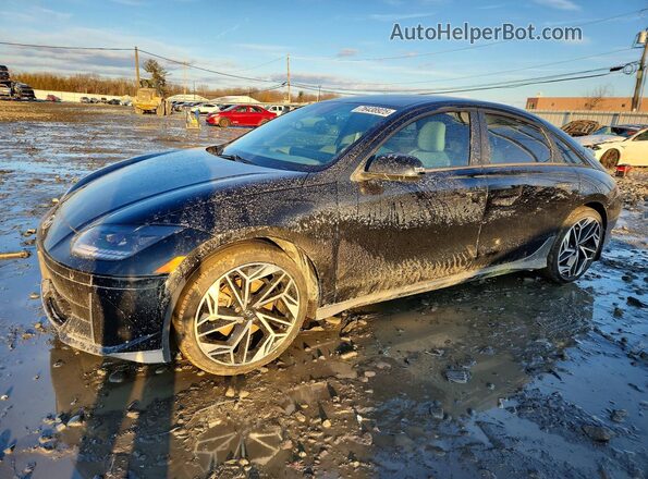 KMHM34AC6PA034548 2023 HYUNDAI IONIQ Черный Передняя левая четверть