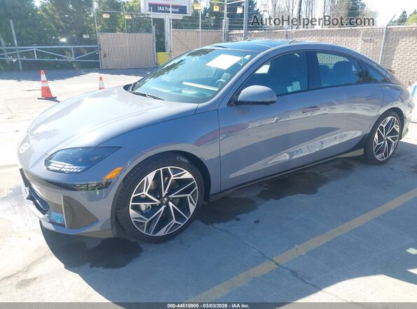 KMHM54AA2SA096983 2025 HYUNDAI IONIQ 6 Gray Vista tres cuartos delantera izquierda