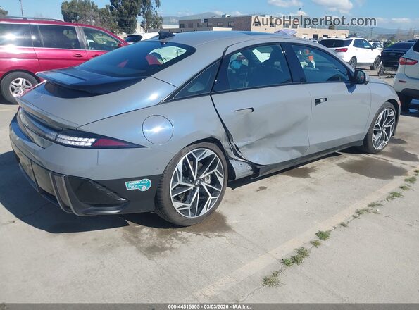 KMHM54AA2SA096983 2025 HYUNDAI IONIQ 6 Gray Trasero derecho