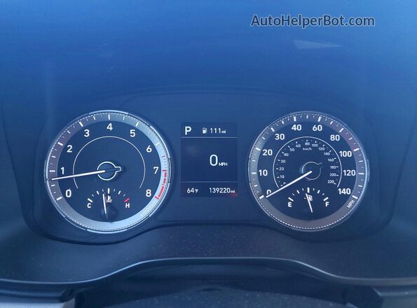 KMHRC8A32MU075900 2021 HYUNDAI VENUE Красный Вид щитка приборов