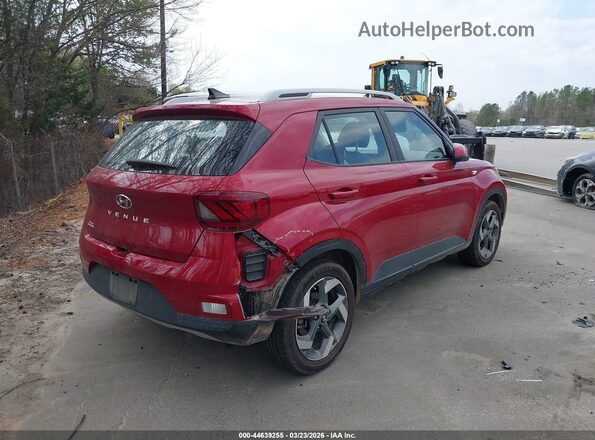 KMHRC8A36NU186032 2022 HYUNDAI VENUE Красный Задняя правая четверть