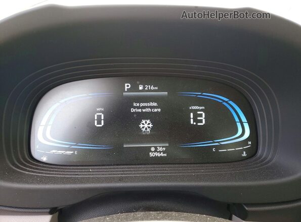KMHRC8A37PU249299 2023 HYUNDAI VENUE Зеленый Вид щитка приборов