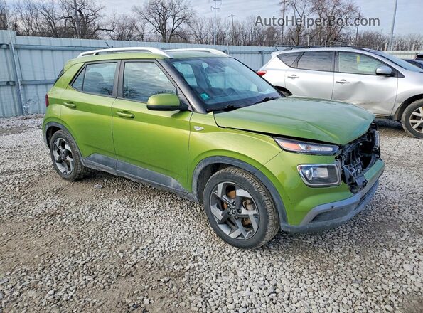 KMHRC8A37PU249299 2023 HYUNDAI VENUE Зеленый Передняя правая четверть