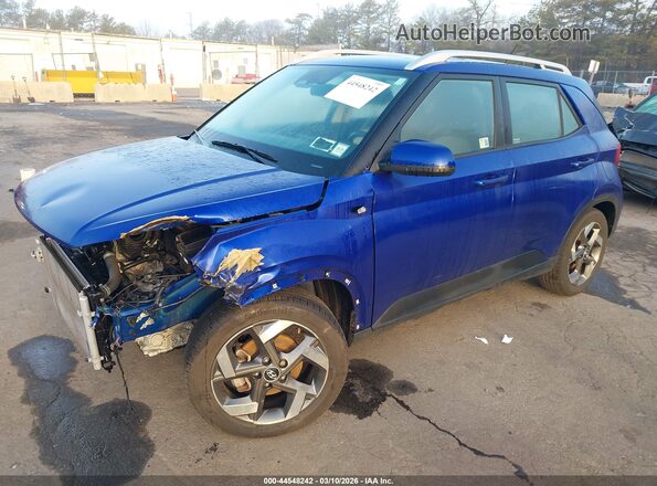 KMHRC8A38RU313370 2024 HYUNDAI VENUE Синий Передняя левая четверть