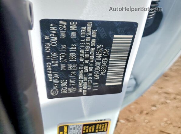 KMHRC8A38TU445679 2026 HYUNDAI VENUE Белый Вид подкапотного пространства