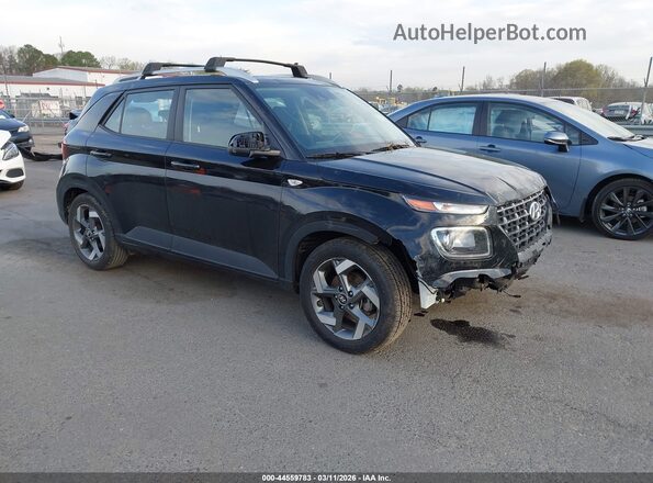 KMHRC8A39NU155793 2022 HYUNDAI VENUE Черный Передняя правая четверть