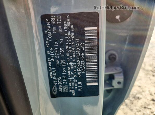 KMHRC8A3XSU407451 2025 HYUNDAI VENUE Зеленый Вид подкапотного пространства