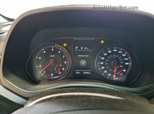 KMHT36AH4MU010228 2021 HYUNDAI VELOSTER White Instrument cluster view