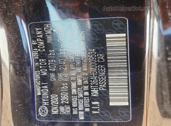 KMHT36AH6MU009534 2021 HYUNDAI VELOSTER Black Widok komory silnika