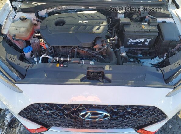 KMHT36AH6MU010389 2021 HYUNDAI VELOSTER White Vista interior trasera
