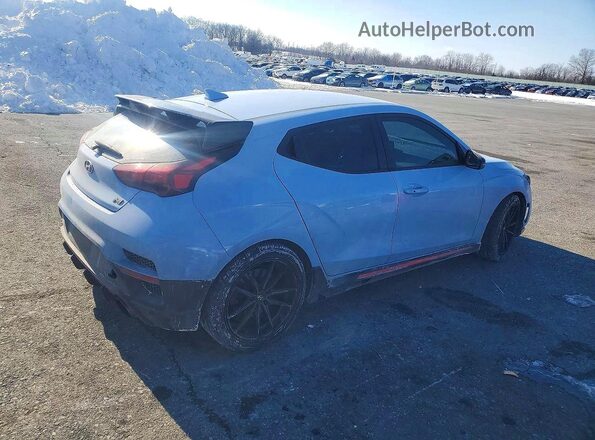 KMHT36AH9LU004570 2020 HYUNDAI VELOSTER Blue Trasero derecho