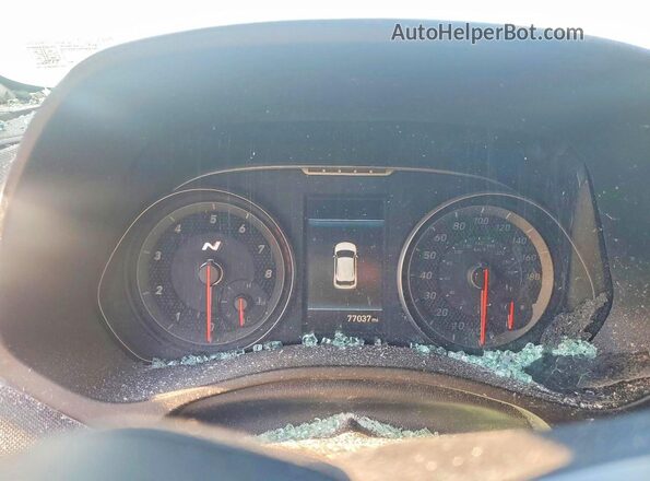 KMHT36AH9LU004570 2020 HYUNDAI VELOSTER Blue Vista del cuadro de instrumentos