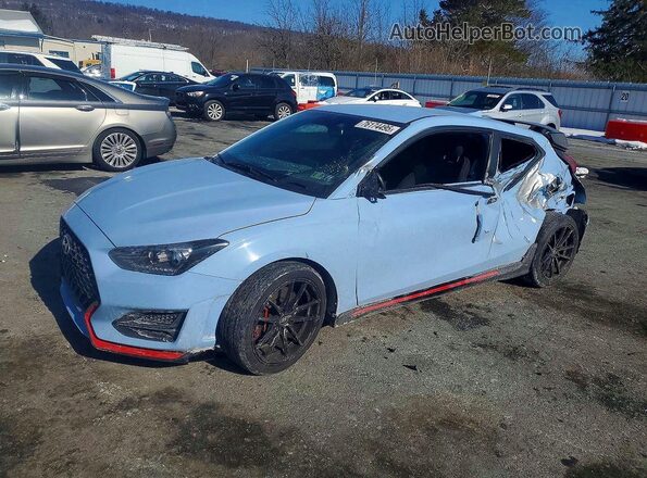 KMHT36AH9LU004570 2020 HYUNDAI VELOSTER Blue Vista tres cuartos delantera izquierda
