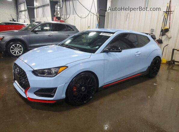 KMHT36AHXMU009374 2021 HYUNDAI VELOSTER Blue Przód lewy