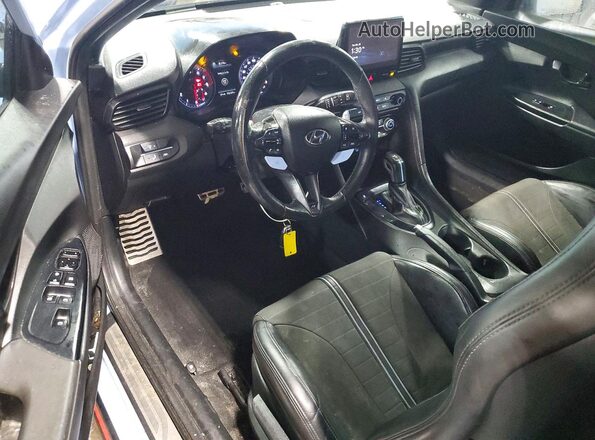 KMHT36AHXMU009374 2021 HYUNDAI VELOSTER Blue Widok deski rozdzielczej