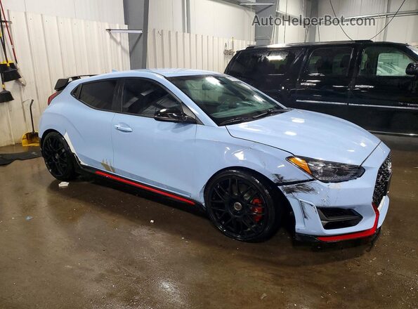 KMHT36AHXMU009374 2021 HYUNDAI VELOSTER Blue Przód prawy