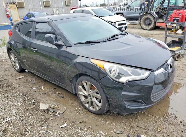 KMHTC6AD1GU257515 2016 HYUNDAI VELOSTER Black წინა მარჯვენა