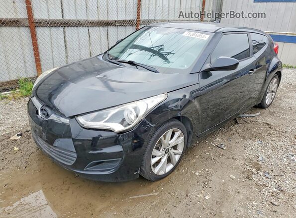 KMHTC6AD1GU257515 2016 HYUNDAI VELOSTER Black წინა მარცხენა ხედი სამი მეოთხედიდან