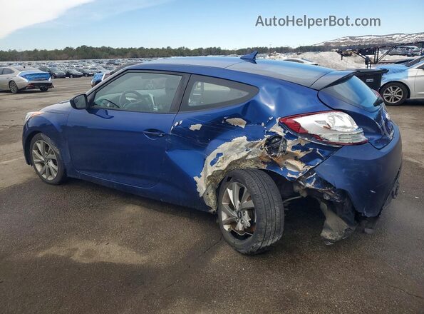 KMHTC6AD1HU310358 2017 HYUNDAI VELOSTER Синий Задняя левая четверть