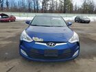 2017 Hyundai Veloster Base Синий vin: KMHTC6AD1HU310358