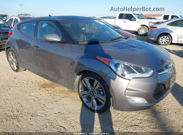 KMHTC6AD3HU314458 2017 HYUNDAI VELOSTER Серый Передняя правая четверть