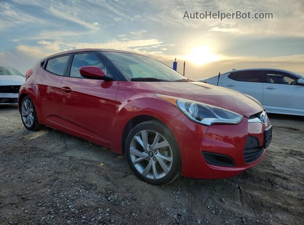 KMHTC6AD4GU297183 2016 HYUNDAI VELOSTER Красный Передняя правая четверть