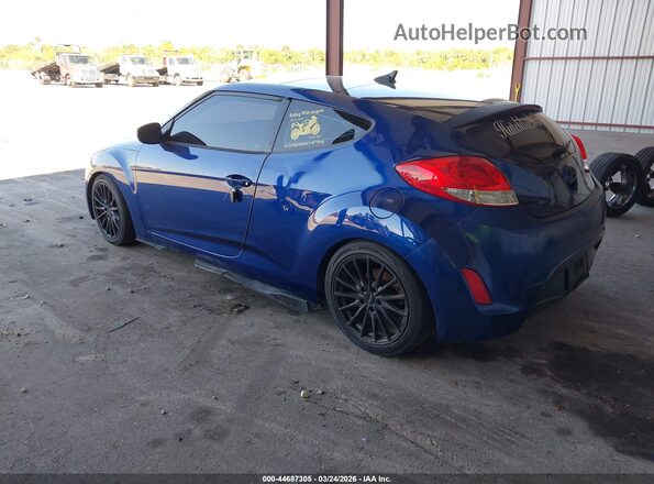 KMHTC6AD4HU320947 2017 HYUNDAI VELOSTER Синий Задняя левая четверть