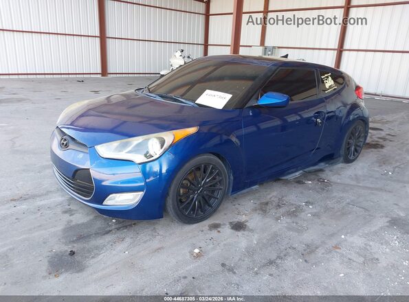 KMHTC6AD4HU320947 2017 HYUNDAI VELOSTER Синий Передняя левая четверть