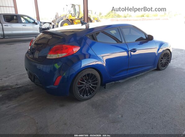 KMHTC6AD4HU320947 2017 HYUNDAI VELOSTER Синий Задняя правая четверть